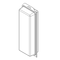 Visipak Thermoform-CLAMSHELL-#601-14.500-5.250-12.563-4.000-3.000-0.020-CLEAR, 200PK 601TF - alternate 1
